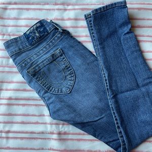 True religion low rise skinny jeans